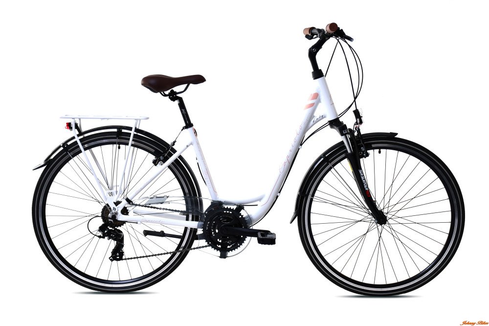 Capriolo Elegance női trekking kerékpár 18" Fehér-Rosegold