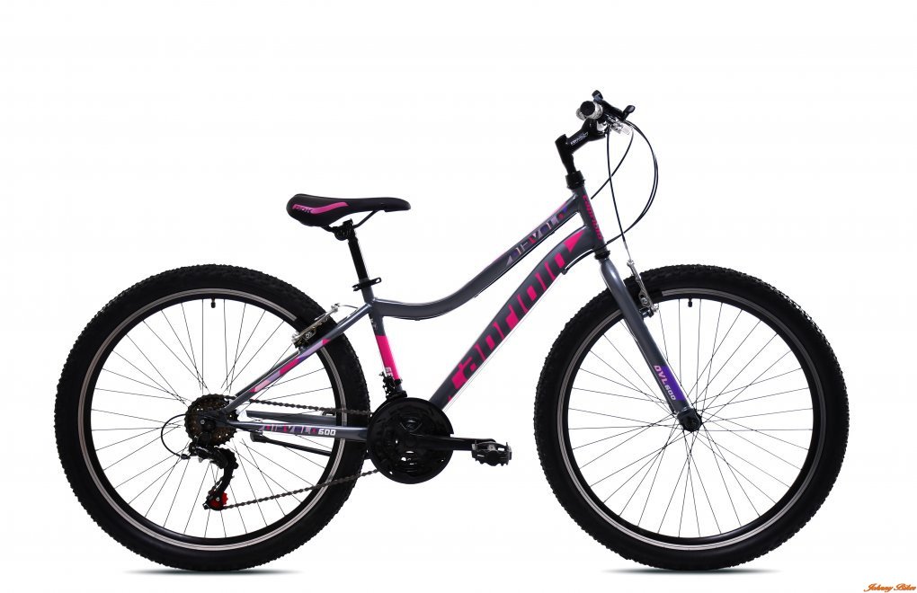 Capriolo Diavolo 600 26" lányka MTB kerékpár 14" Grafit-Lila