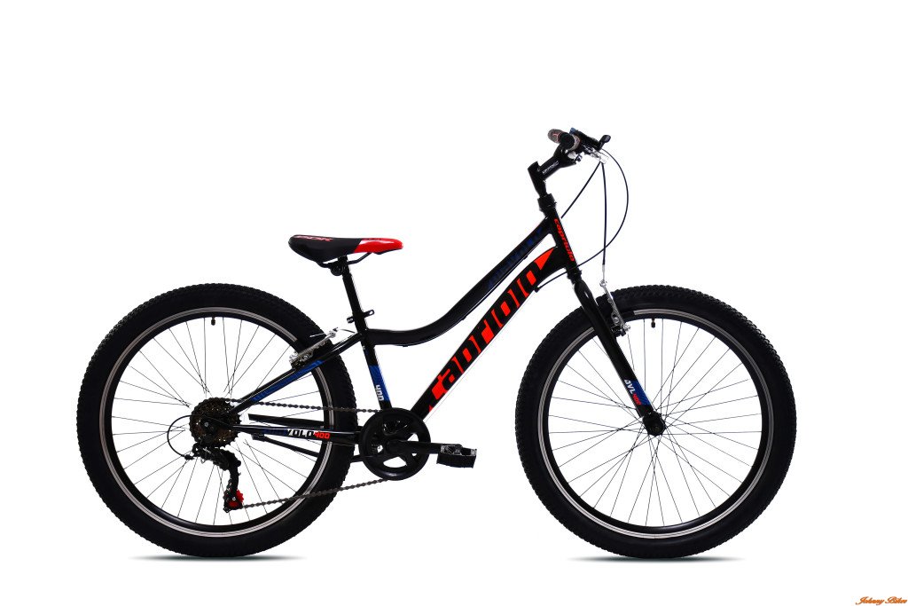 Capriolo Diavolo 400 24" gyerek kerékpár Fekete-Piros