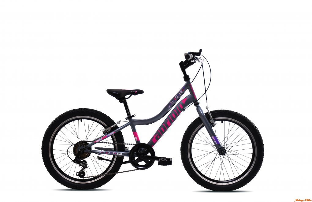 Capriolo Diavolo 200 20" gyerek kerékpár Grafit-Rózsaszín