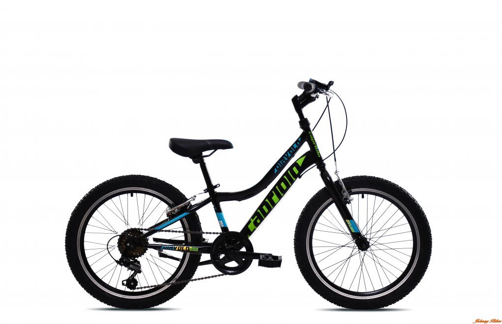 Capriolo Diavolo 200 20" gyerek kerékpár Fekete-Zöld