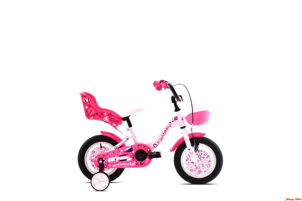 Adria Fantasy 12 gyerek kerékpár Fehér-Rózsaszín